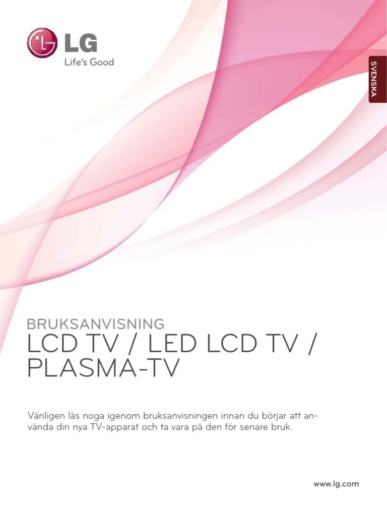 LG TV user manual - sw