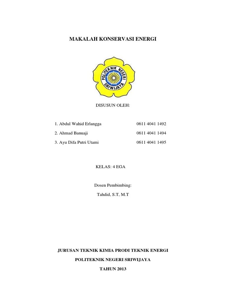 Makalah Konservasi Energi