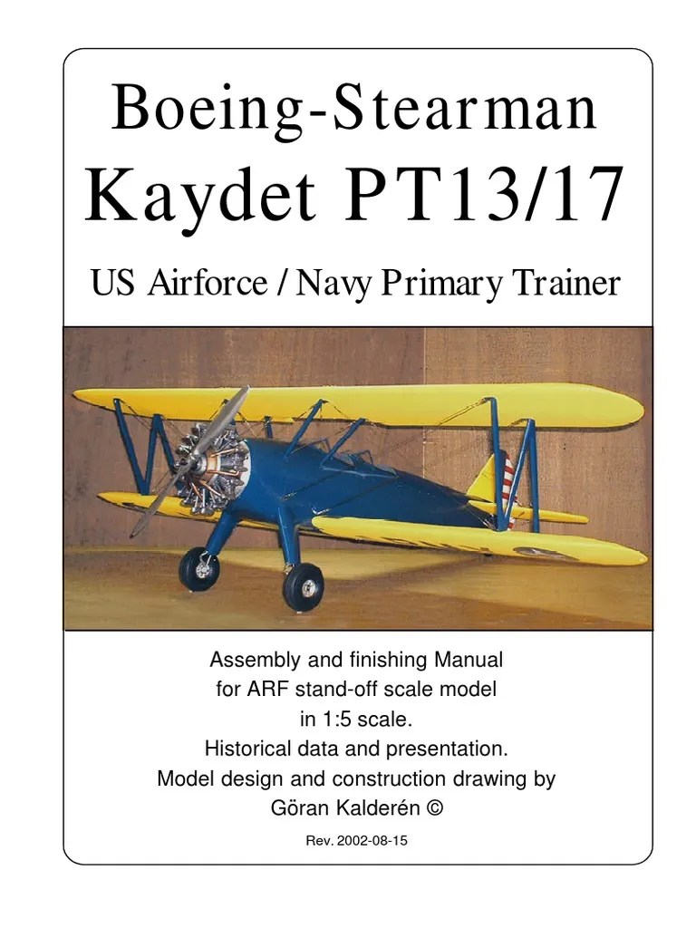 BoeingStearman Kaydet PT13_17 Rudder Propeller