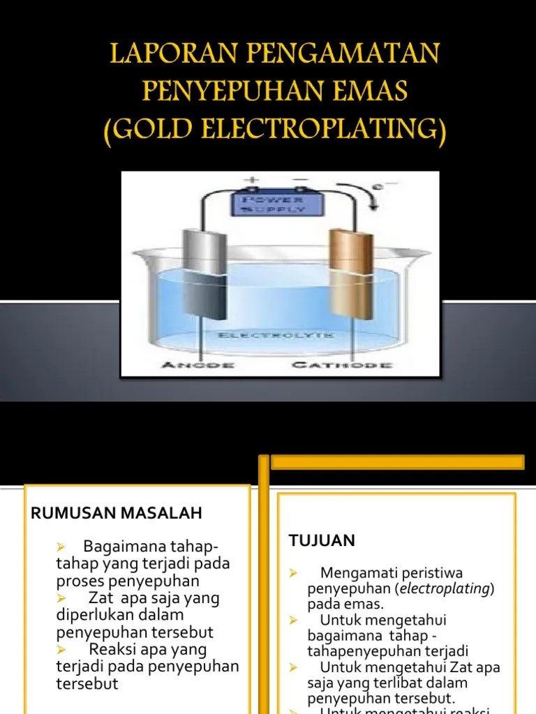 Laporan Pengamatan Penyepuhan Emas | PDF