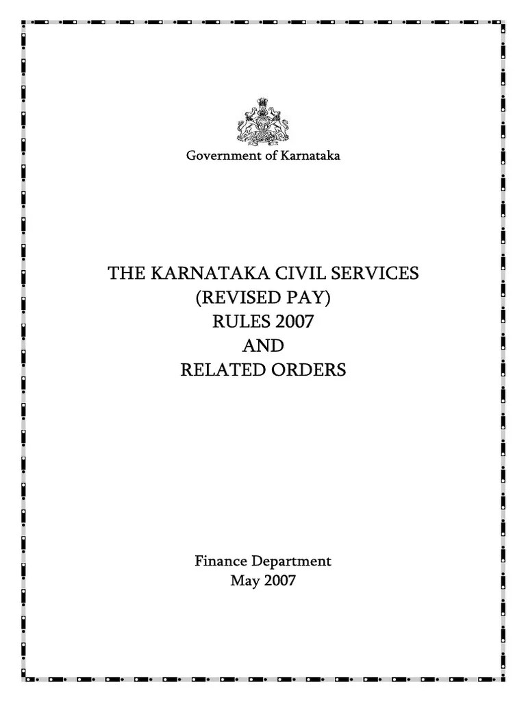 Kcsr Rules Civil Service Government