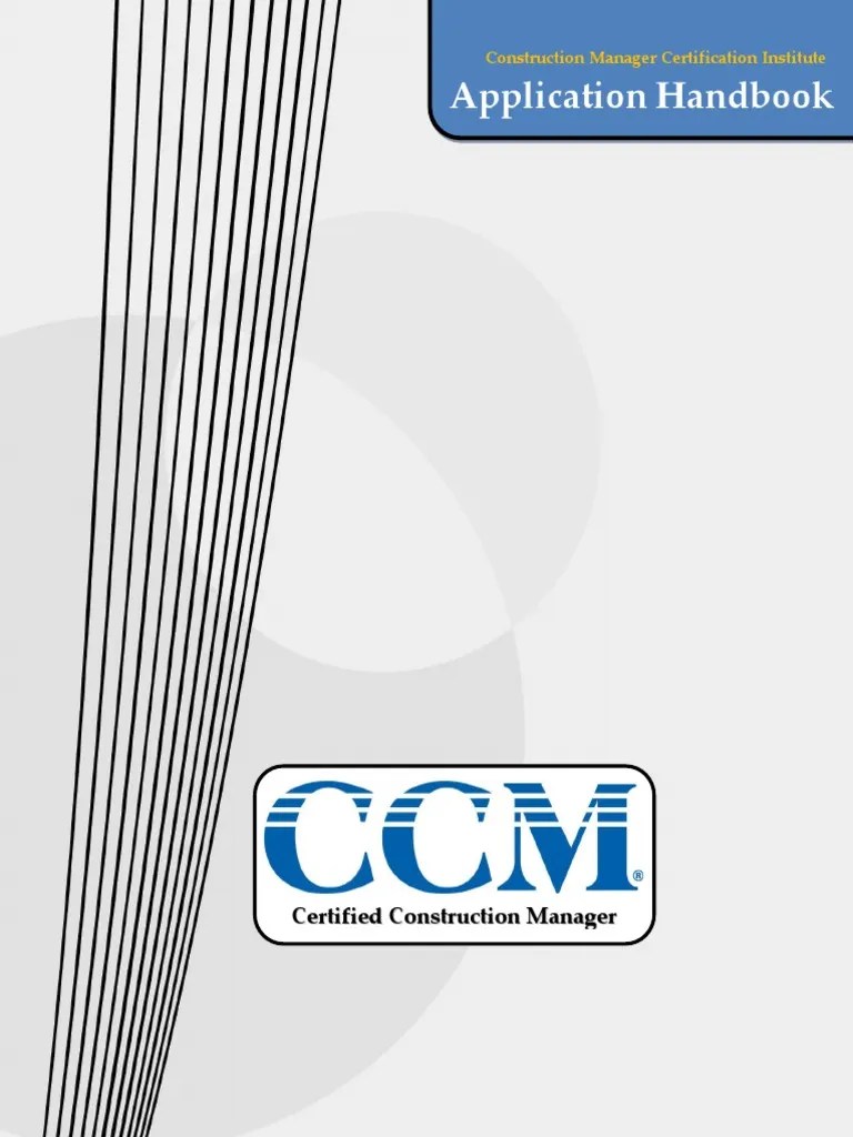 CCM Applicant Handbook 020514 Professional Certification Identity