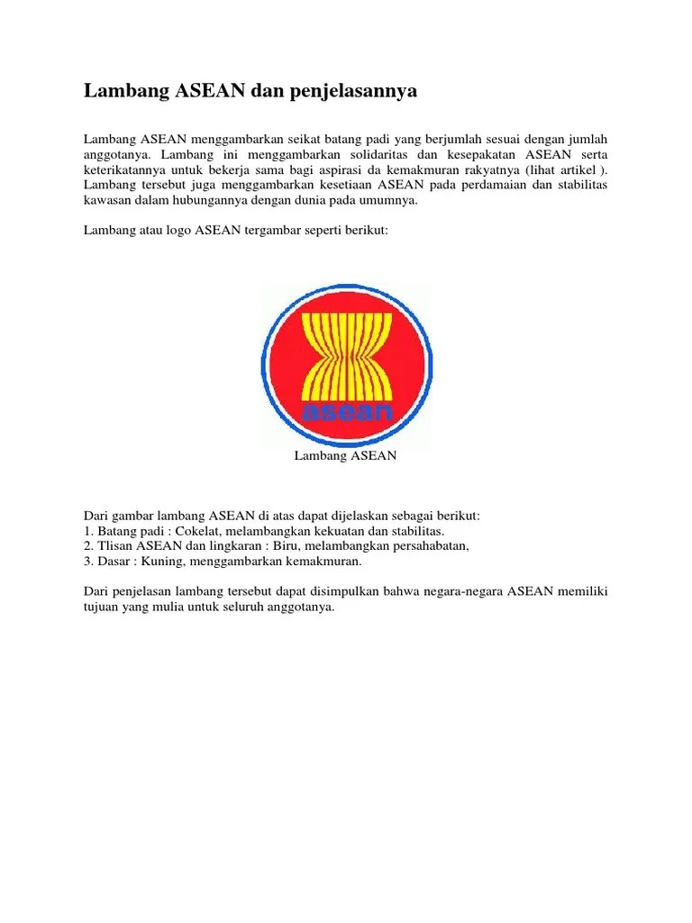 Warna Kuning Pada Lambang Asean Artinya