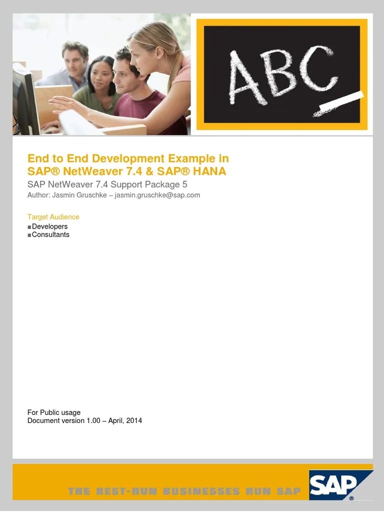 Brandnew ABAP 7.4 for SAP HANA End to End Development