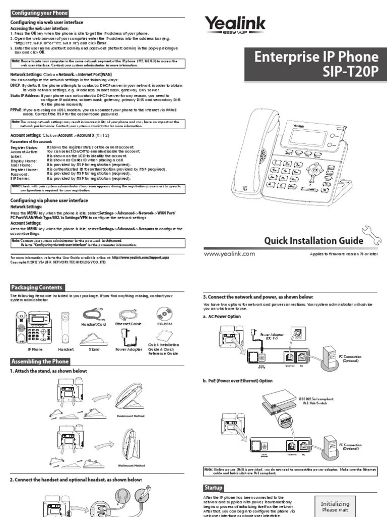 Manual Telefono Ip Address Gateway