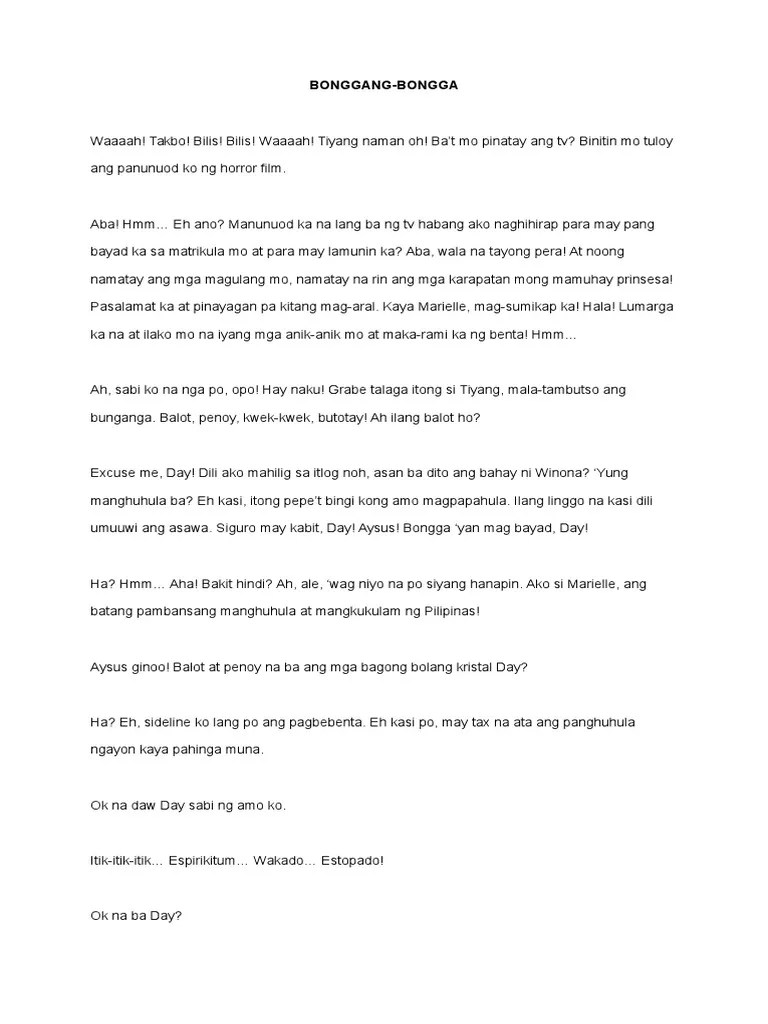 Original Filipino Declamation Piece