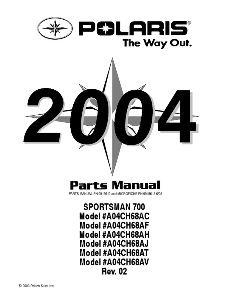 DOWNLOAD Polaris Sportsman Repair Manual 400 450 500 550.