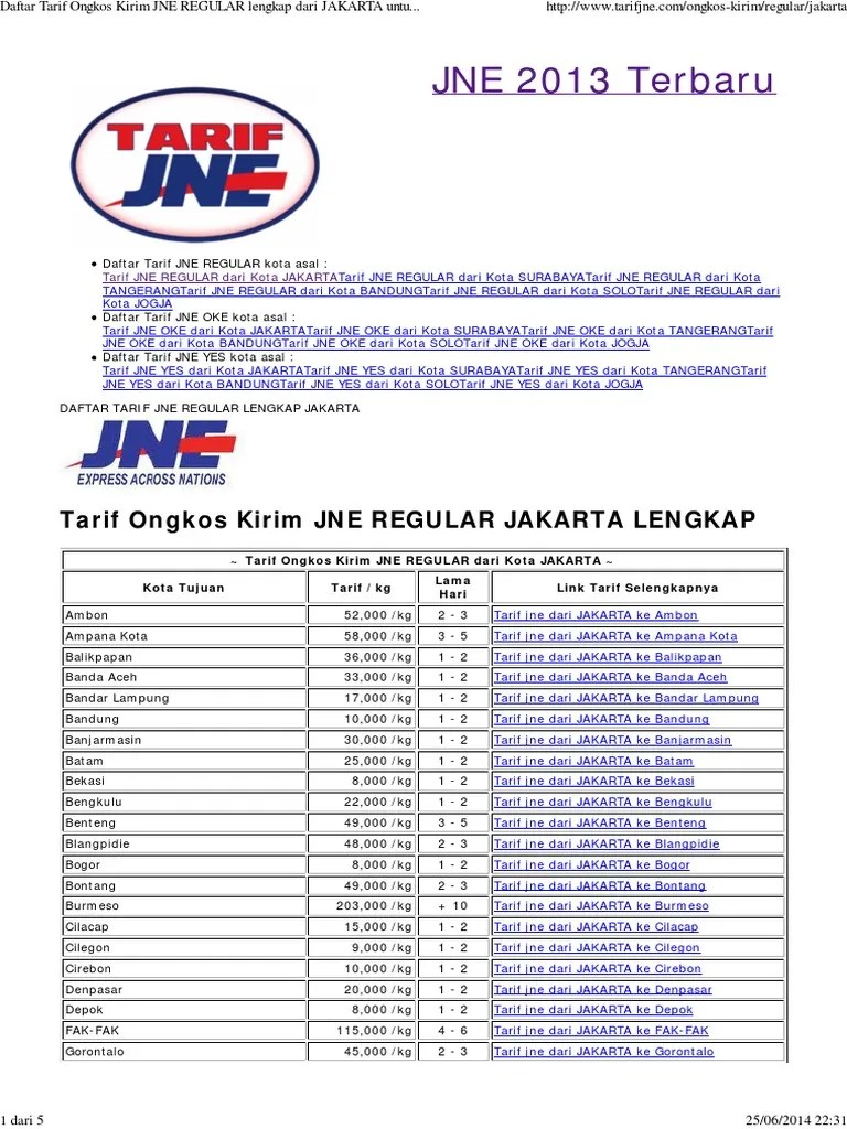 Adhirarusadi Info Tentang Jne Trucking Jtr tarif jne dari batam ke pekanbaru
