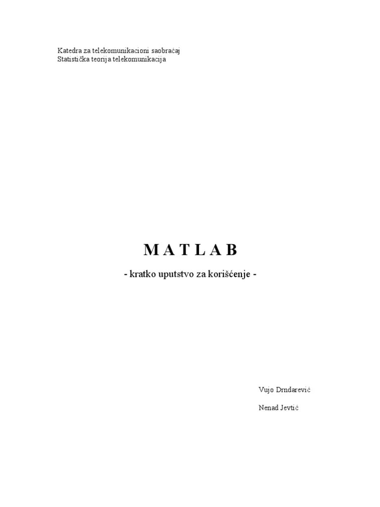 Matlab Kurs PDF