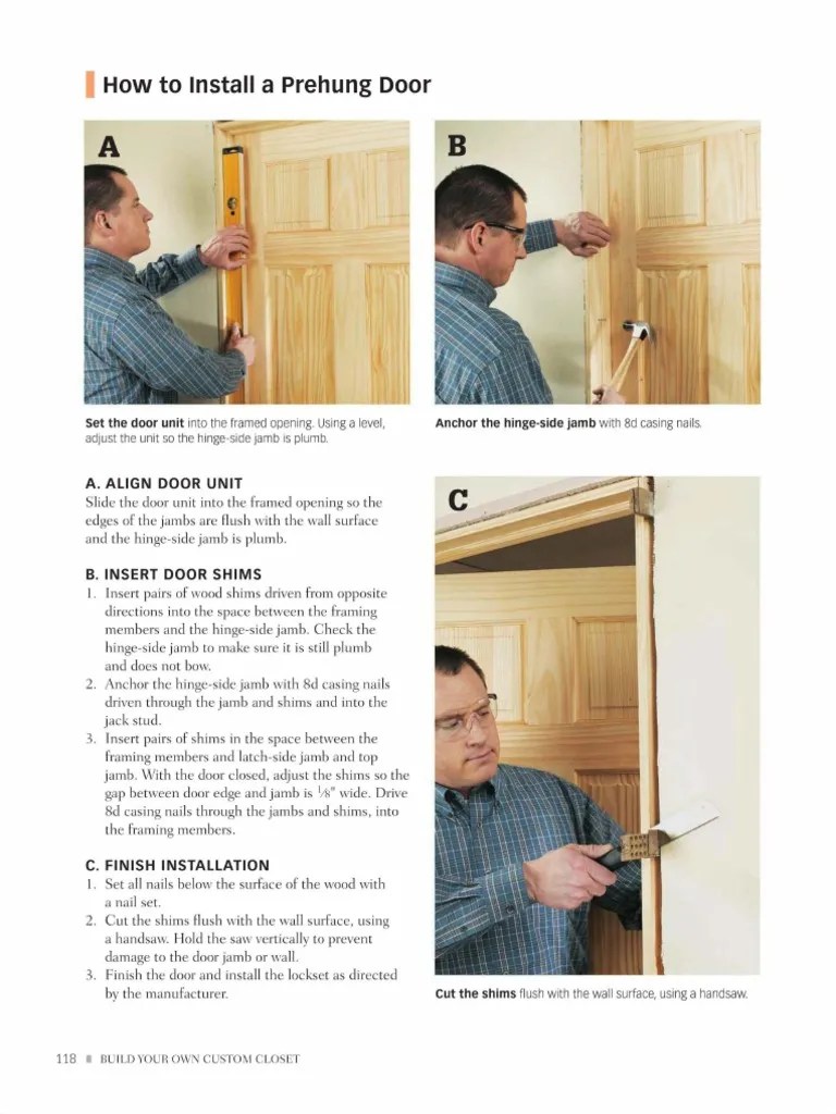 How To Install A Prehung Door PDF