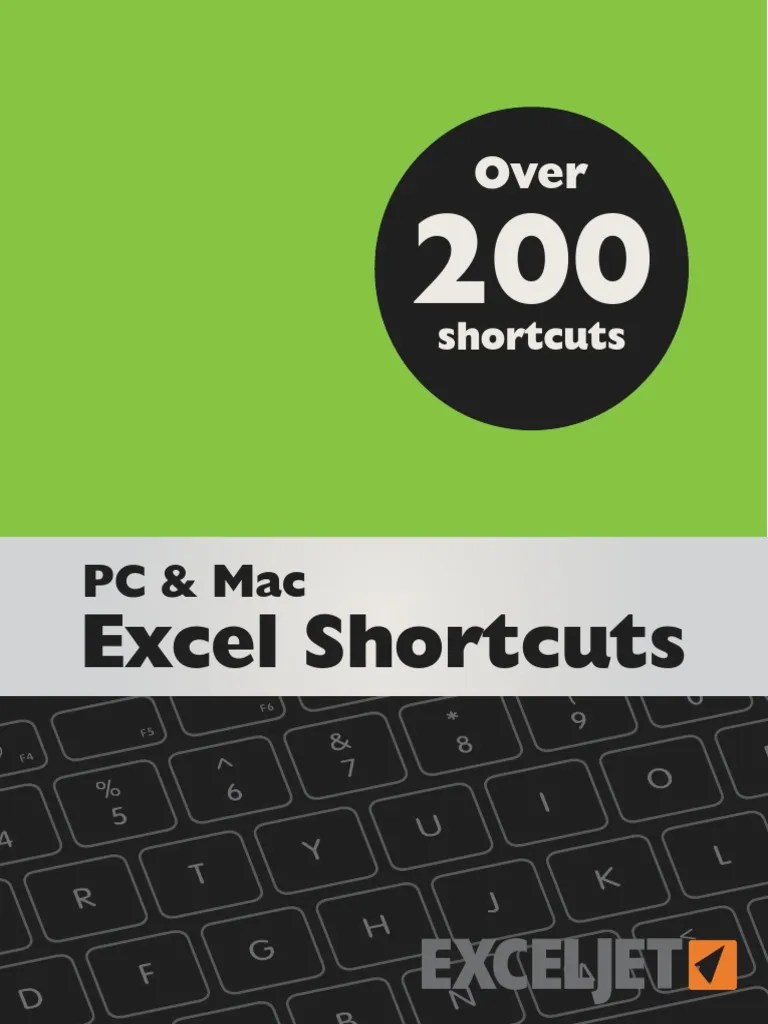 Excel Shortcuts Mac PDF Microsoft Excel Keyboard Shortcut