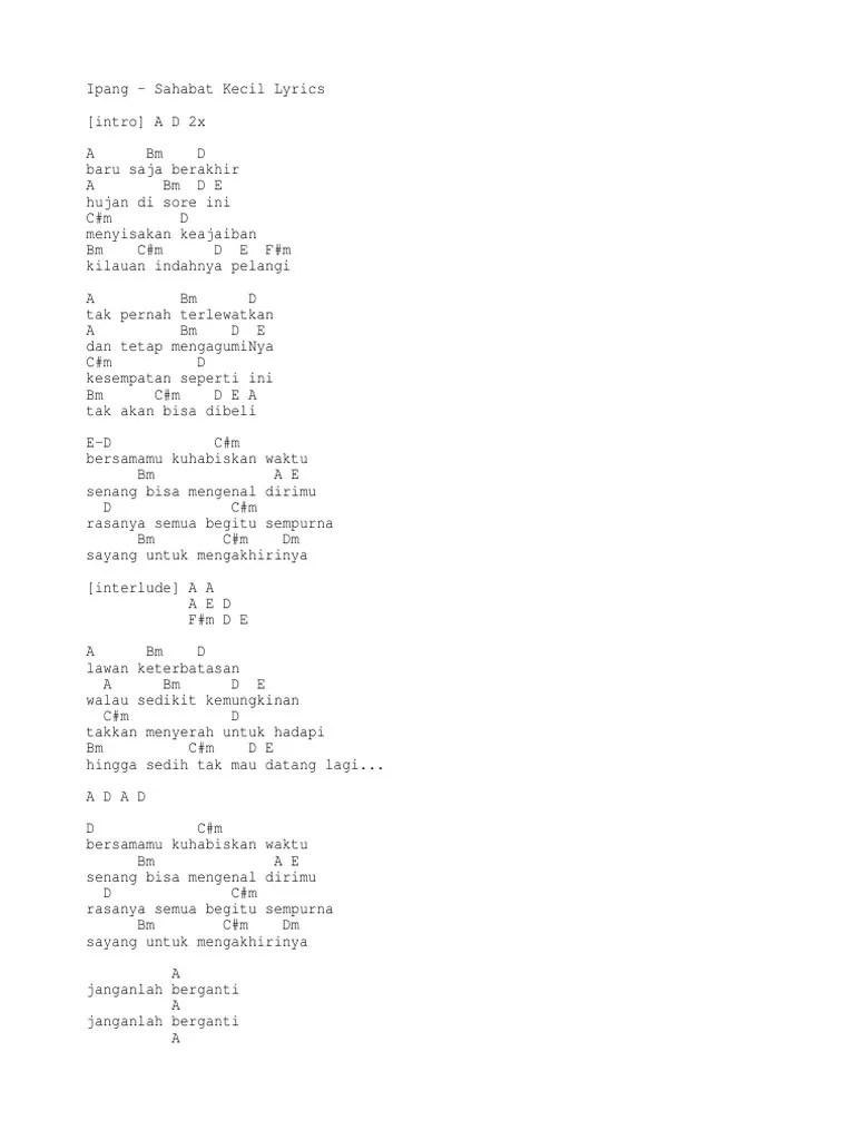 Ipang-Sahabat Kecil | PDF