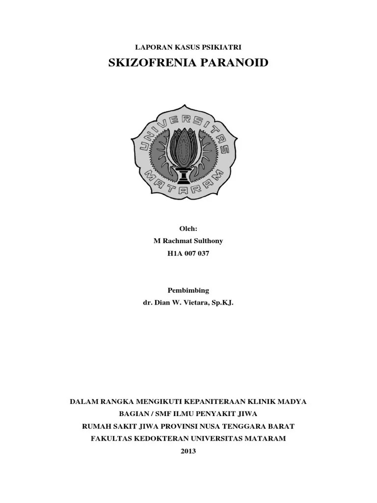 Laporan Kasus Skizofrenia Paranoid (PDF)