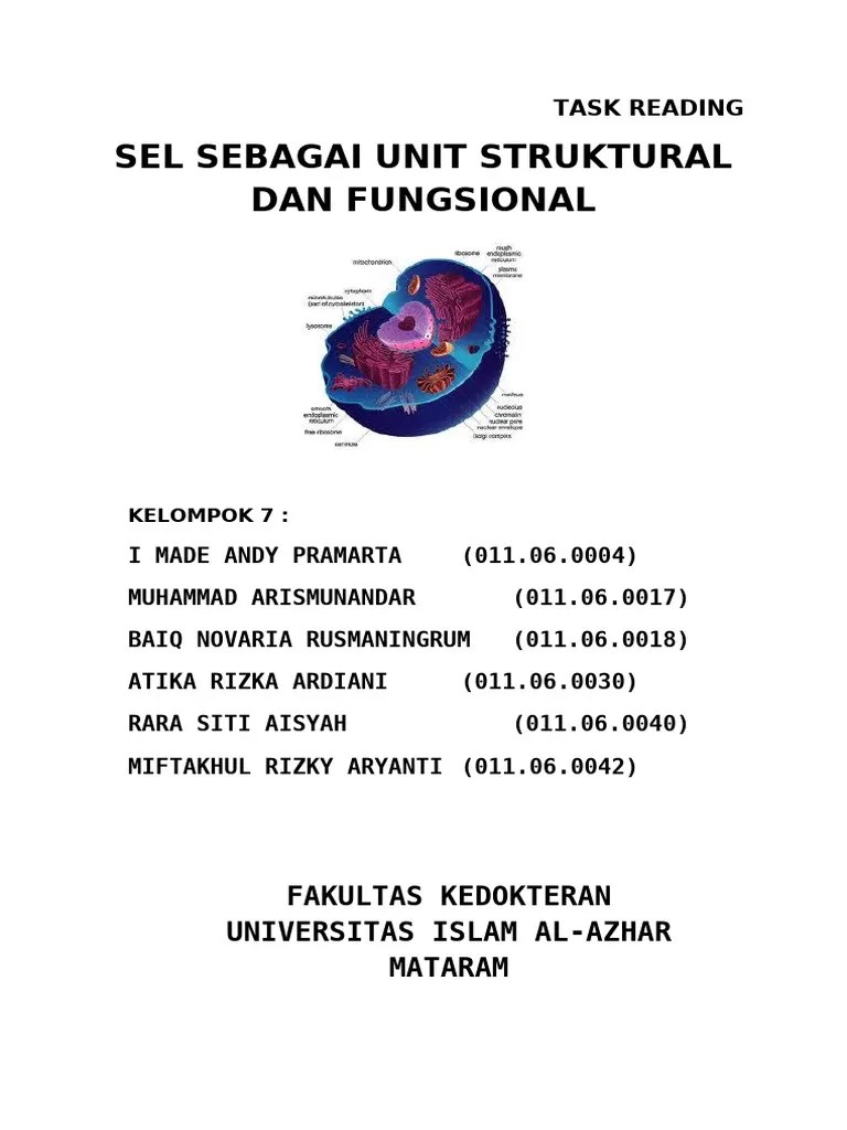 SEL SEBAGAI UNIT STRUKTURAL DAN FUNGSIONAL