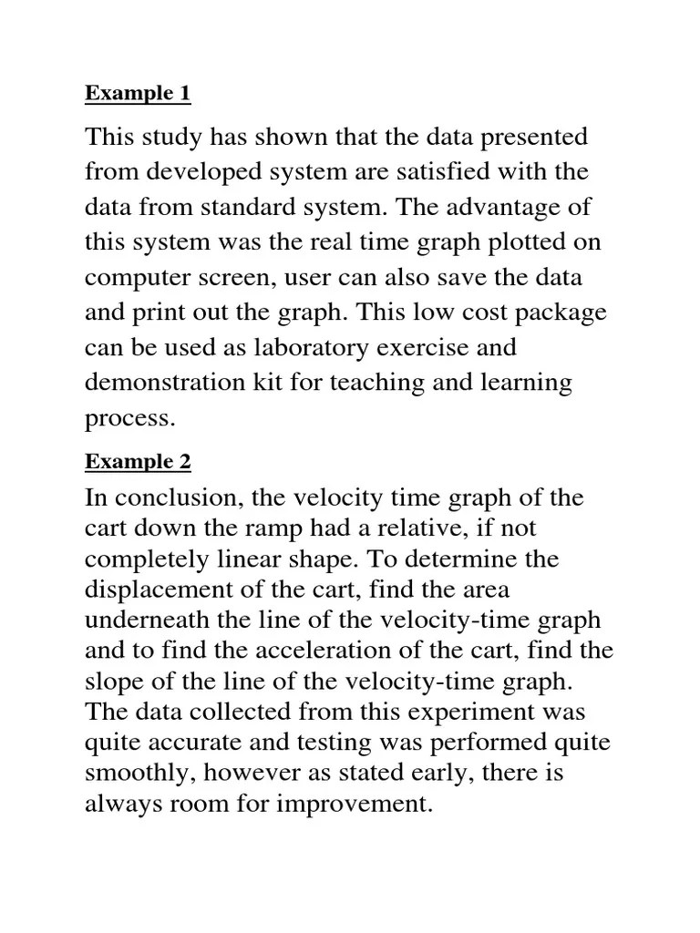 Conclusion Linear Motion 2 PDF