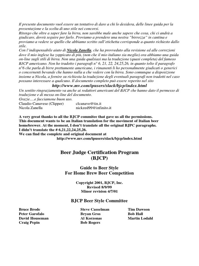 Beer Judge Certification Program_ITA_bjcp