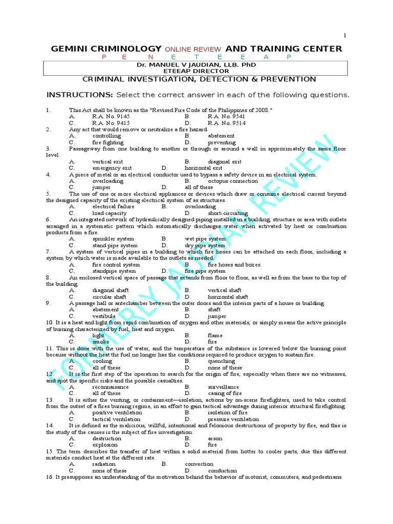 Revised Fire Code of the Philippines Of Transporte terrestre