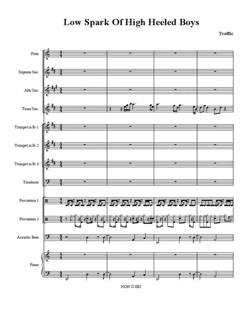 Traffic_Low Spark of High Heeled Saxophone le jazz