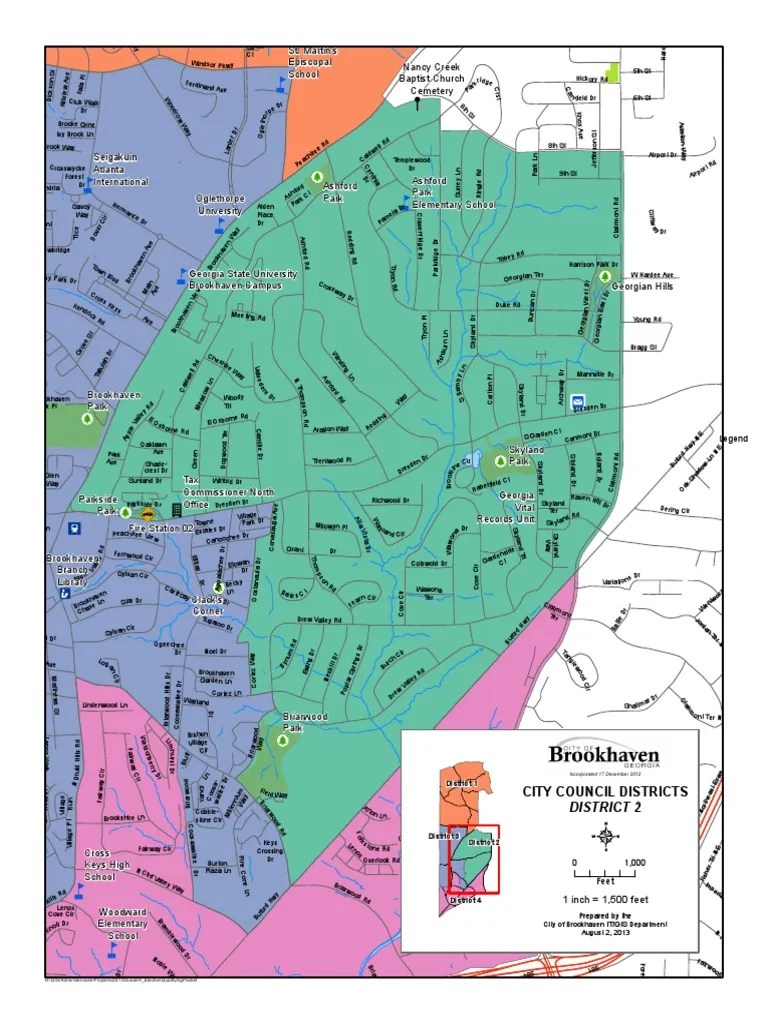 City of Brookhaven GA District 2 Map