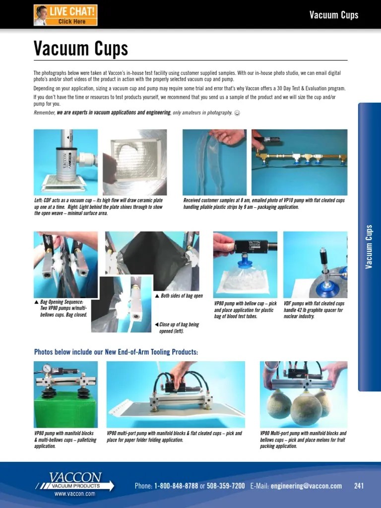 Suction CupVaccum Holding Force Calculation PDF Vacuum Pump