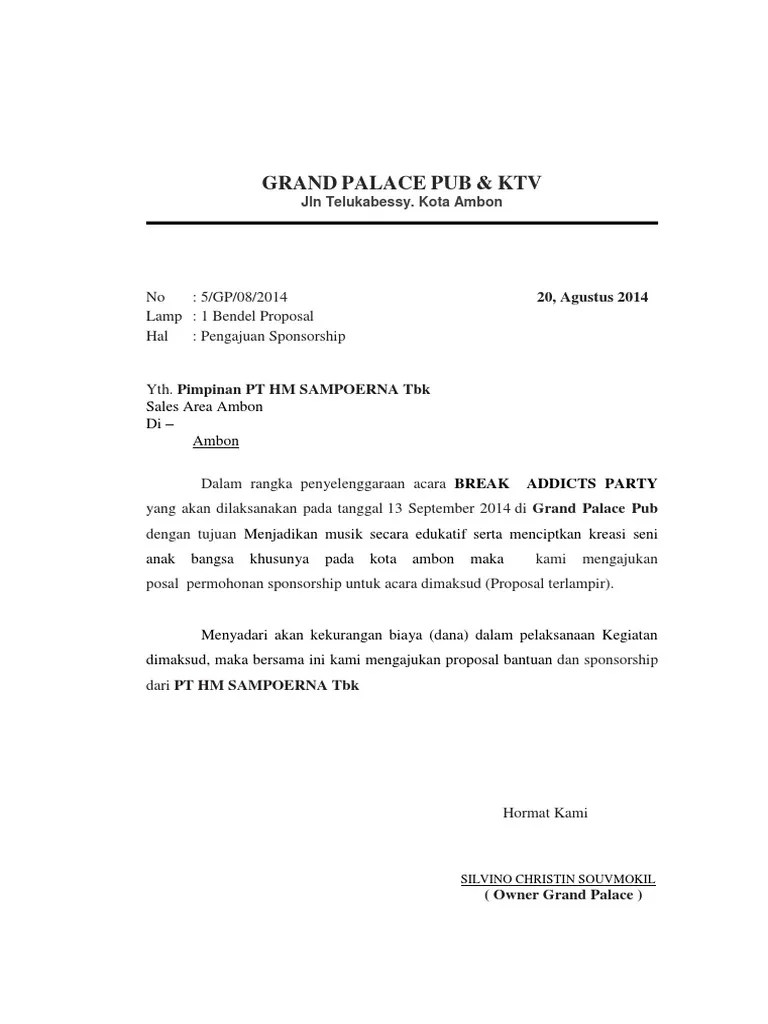 Contoh Proposal Festival Musik - Aneka Macam Contoh