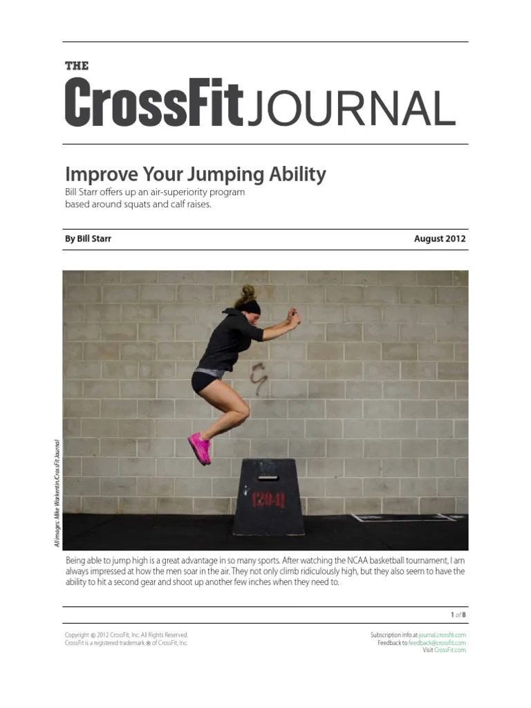 5x5 Jump Program by Bill Starr Sports Musculoskeletal