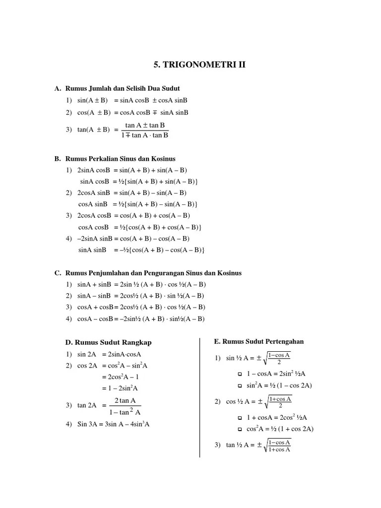 Trigonometri II | PDF