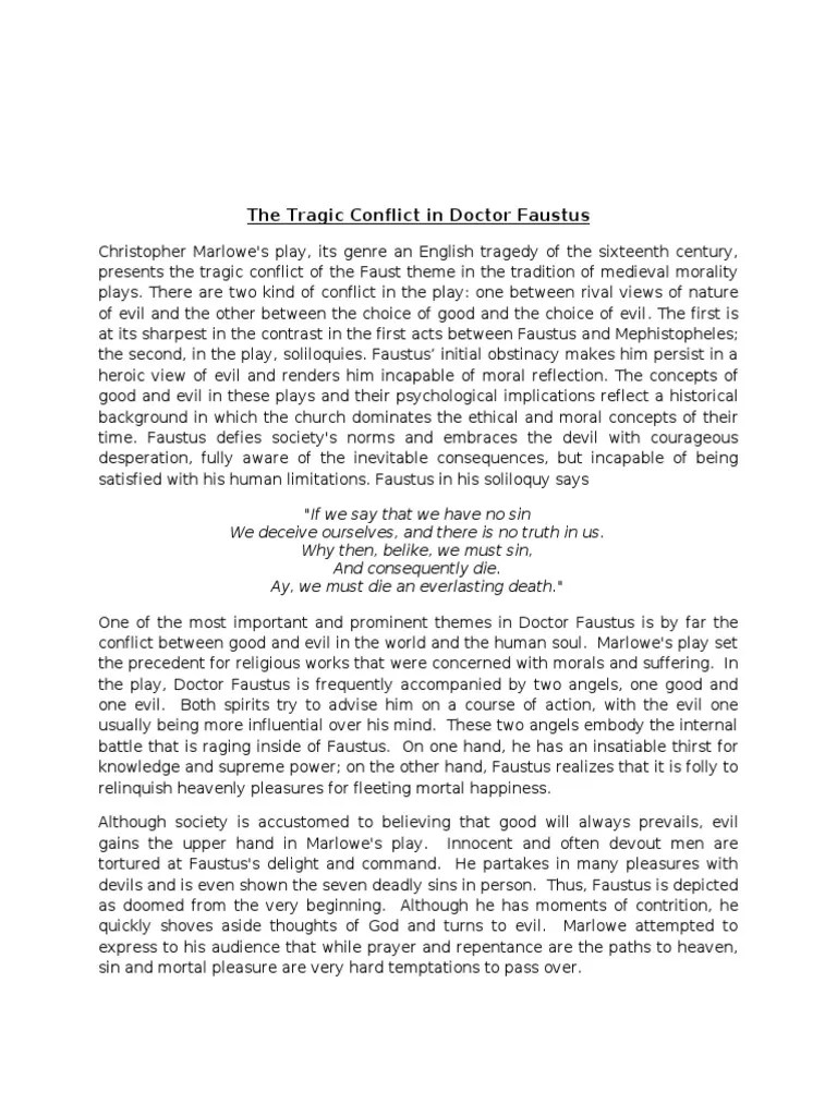 The Internal Battle Between Good and Evil An Analysis of the Prominent