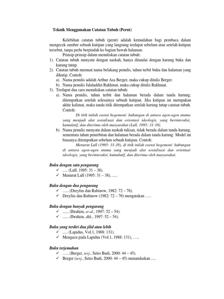 Teknik Menggunakan Catatan Perut | PDF