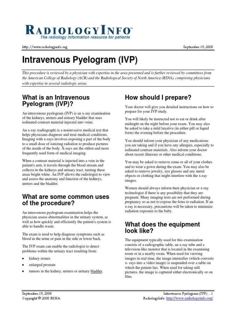 Bno Ivp PDF File Radiology X Ray