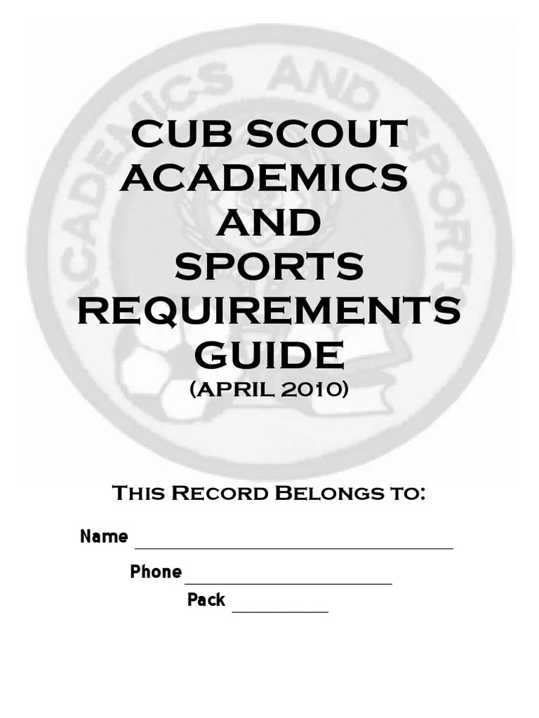Cub Scout Belt Loops Pins PDF Compass Sports
