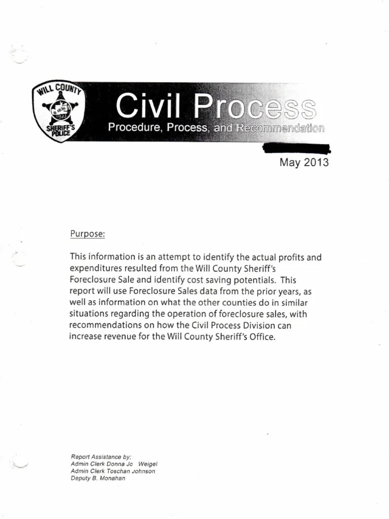 Sheriff's Sales Foreclosure Mortgage Law