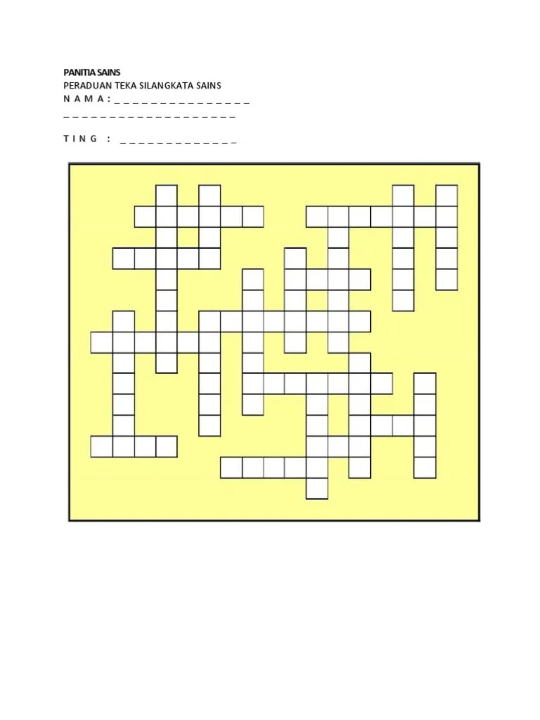 Teka Silang Kata Sains