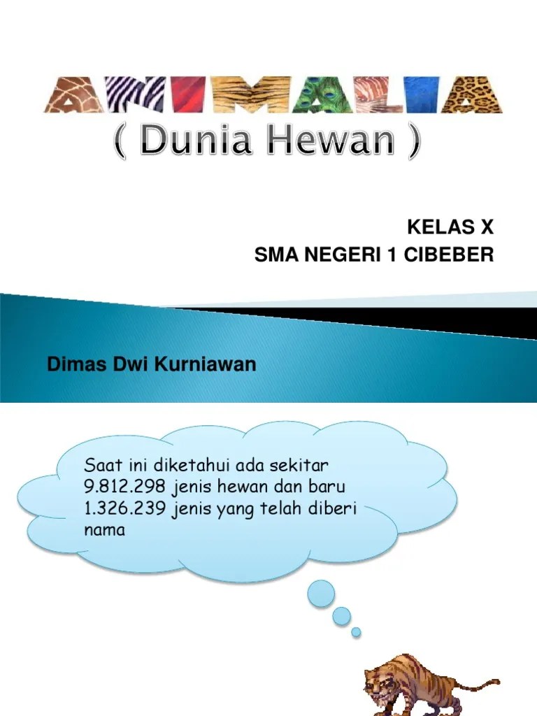 Power Point Kingdom Animalia (Materi Biologi Kelas X) PDF