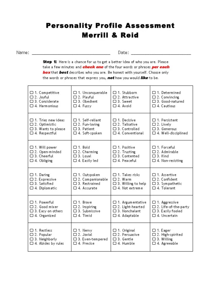 Personality Test