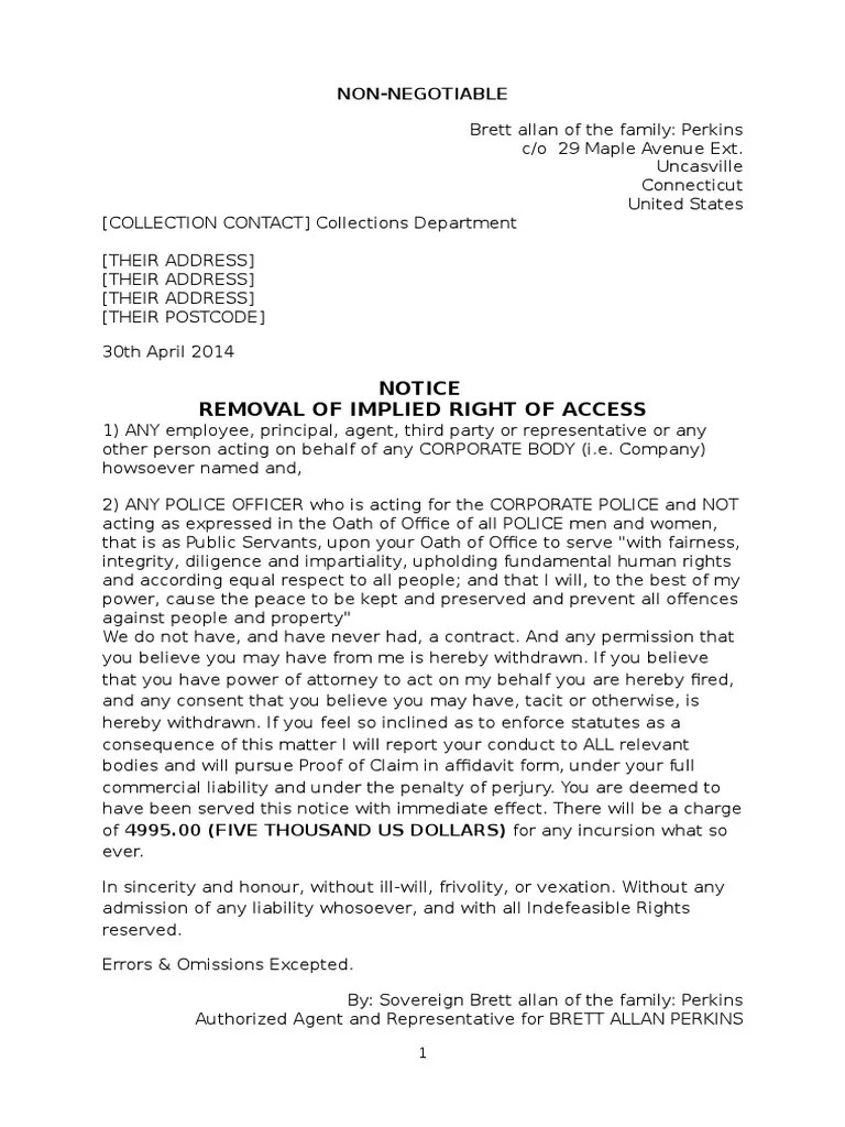 Bailiff Notice Letter PDF
