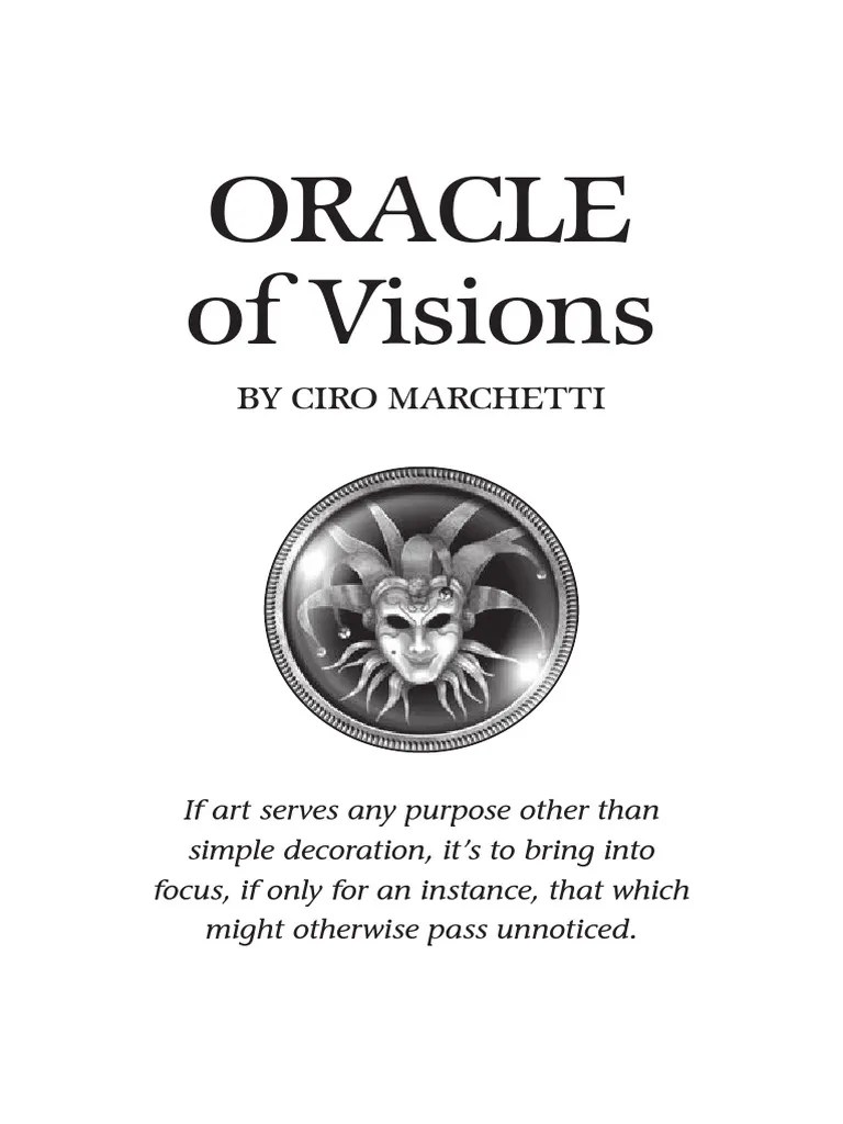 Oracle of Visions Book Luck Free Will