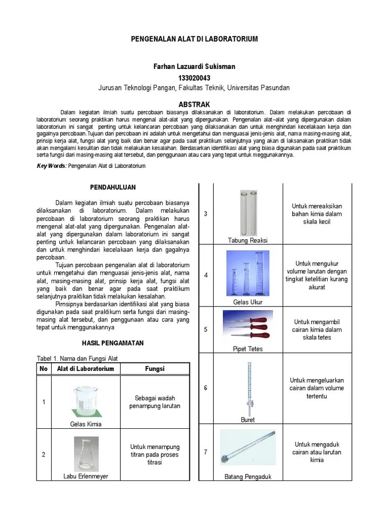Pengenalan Alat Laboratorium PDF