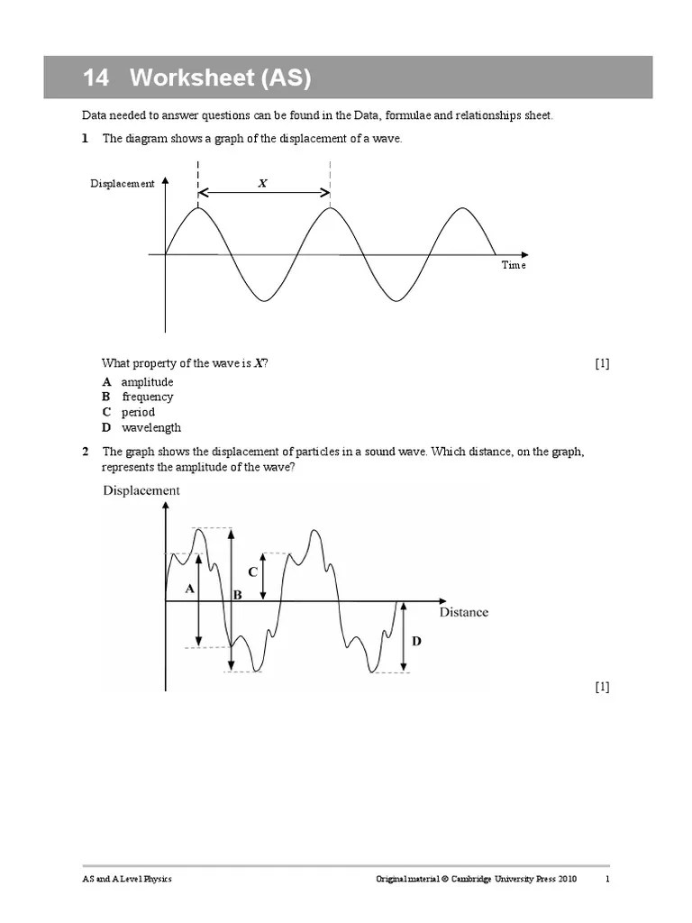 worksheet_14.doc Amplitude Waves