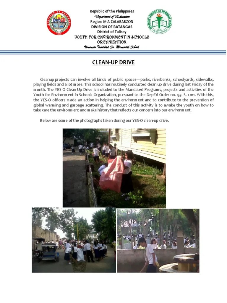 NARRATIVE REPORT ON CLEAN UP DRIVE.docx