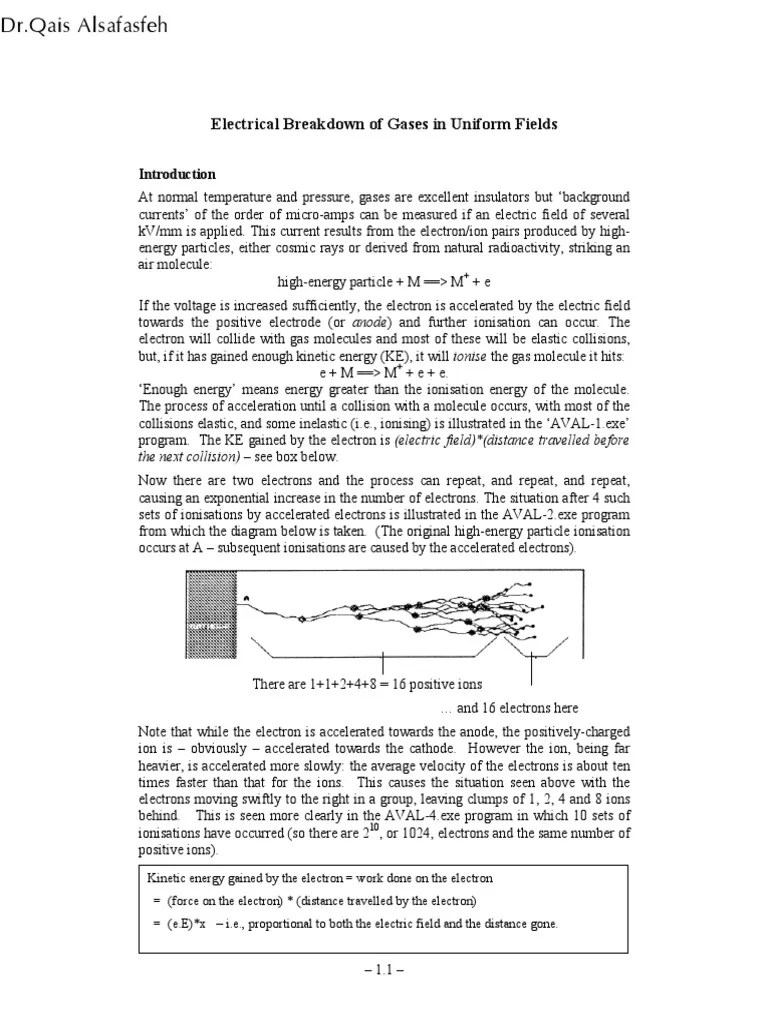 part1 High voltage Engineering.pdf Electrical Breakdown