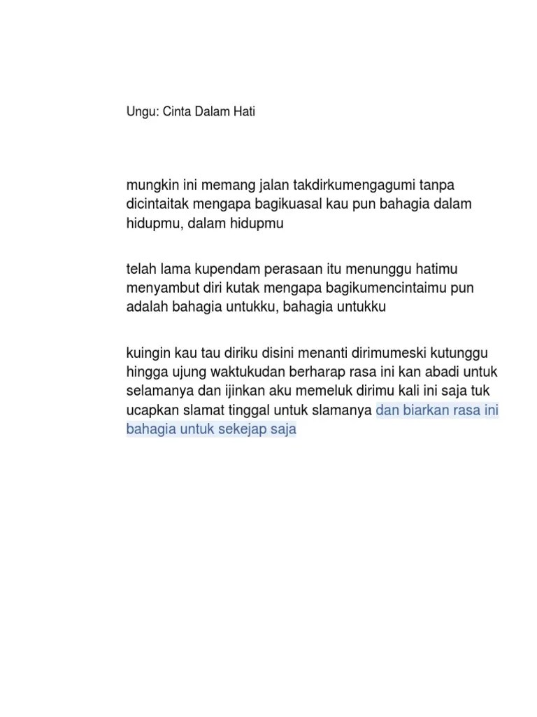 Download Lagu Ungu Ku Ingin Kau Tahu Diriku Disini