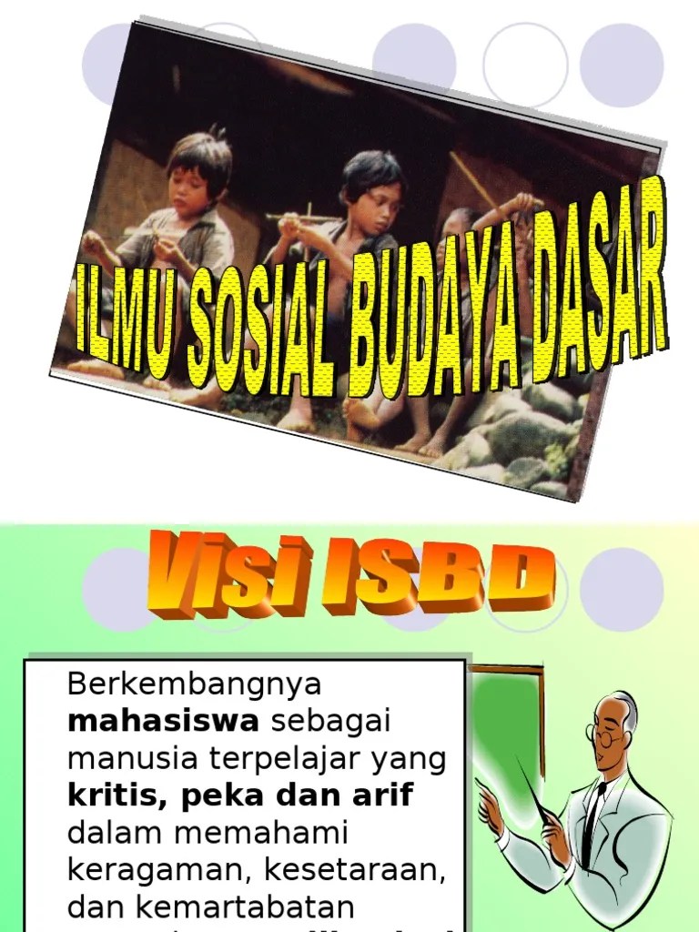 Konsep Ilmu Sosial Dan Budaya Dasar