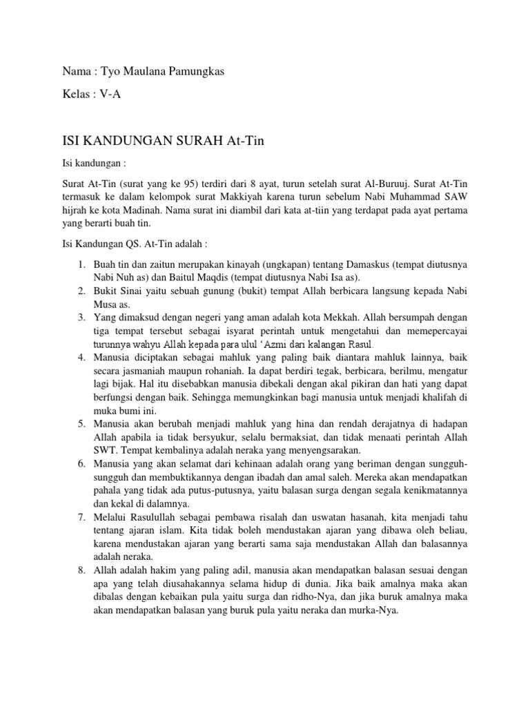 Isi Kandungan Surah at | PDF