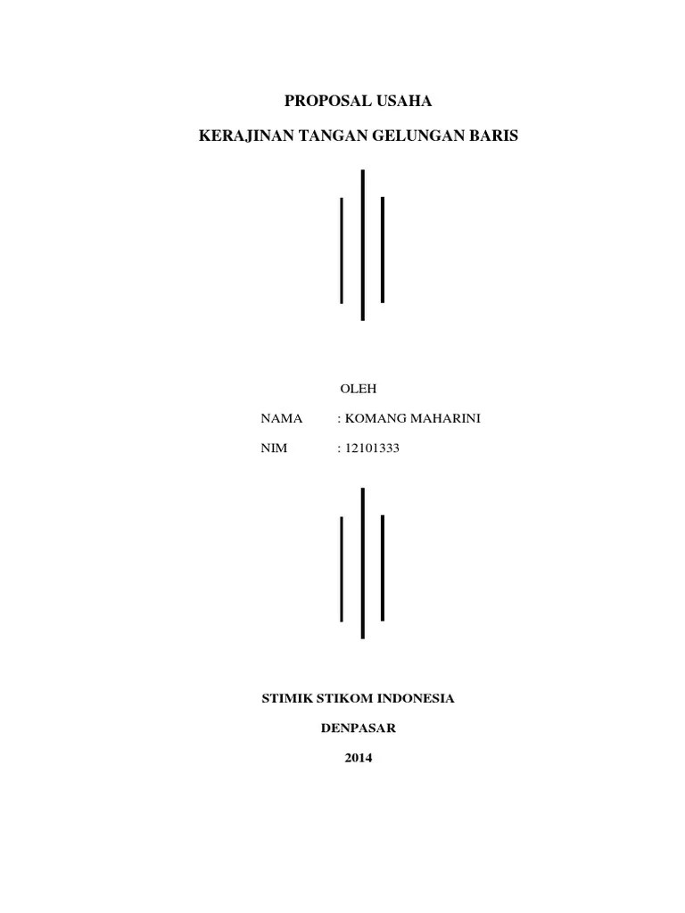 Contoh Cover Proposal Usaha