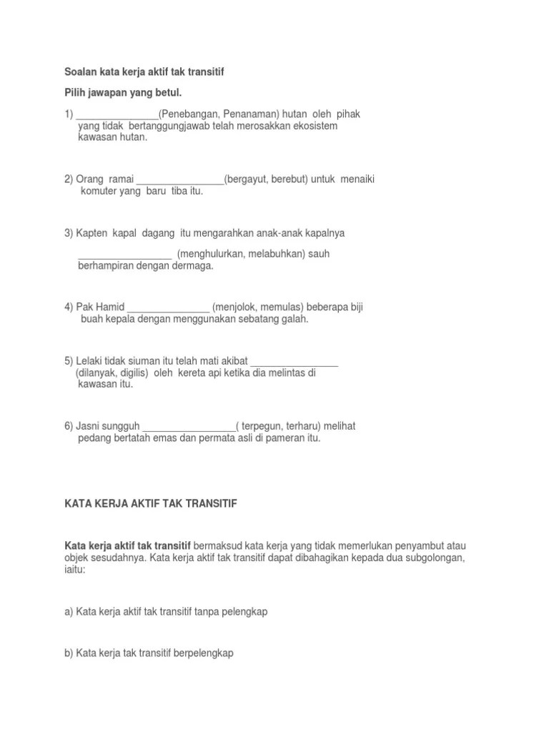 Soalan Kata Nama Am Tingkatan 1 Kuora e