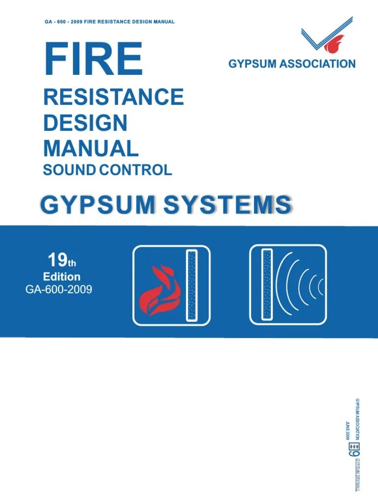 Fire Resistance Design ManualGypsum SystemGypsum Association PDF