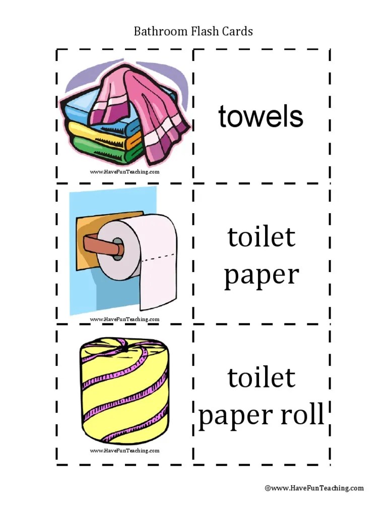 bathroomflashcards.pdf Bathroom Hygiene
