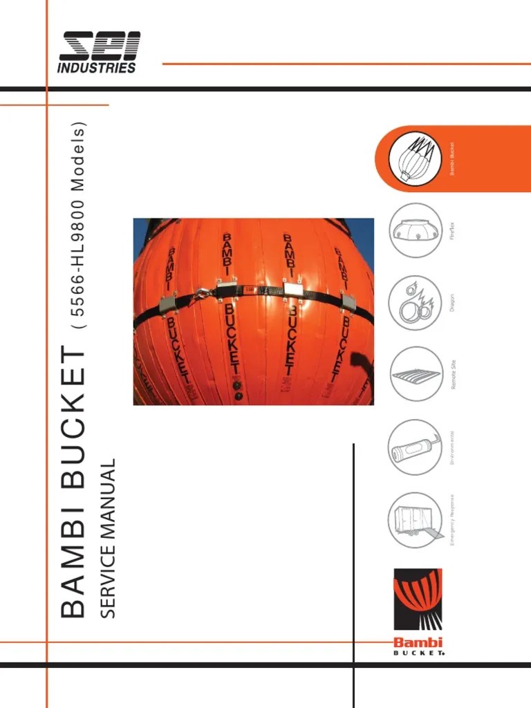 2009 Bambi Bucket 5566HL9800 Service Manual PDF PDF Ac Power Plugs And Sockets Helicopter