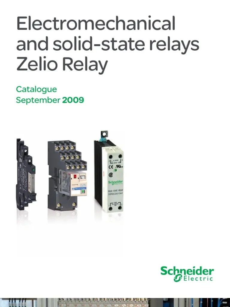 Schneider Electric Relay's Catalog Sept 09 Electrical